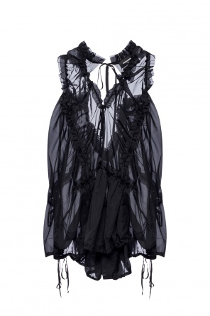 Ruffled sheer tank top, zdjęcie 1 Ruffled sheer tank top od Dsquared2